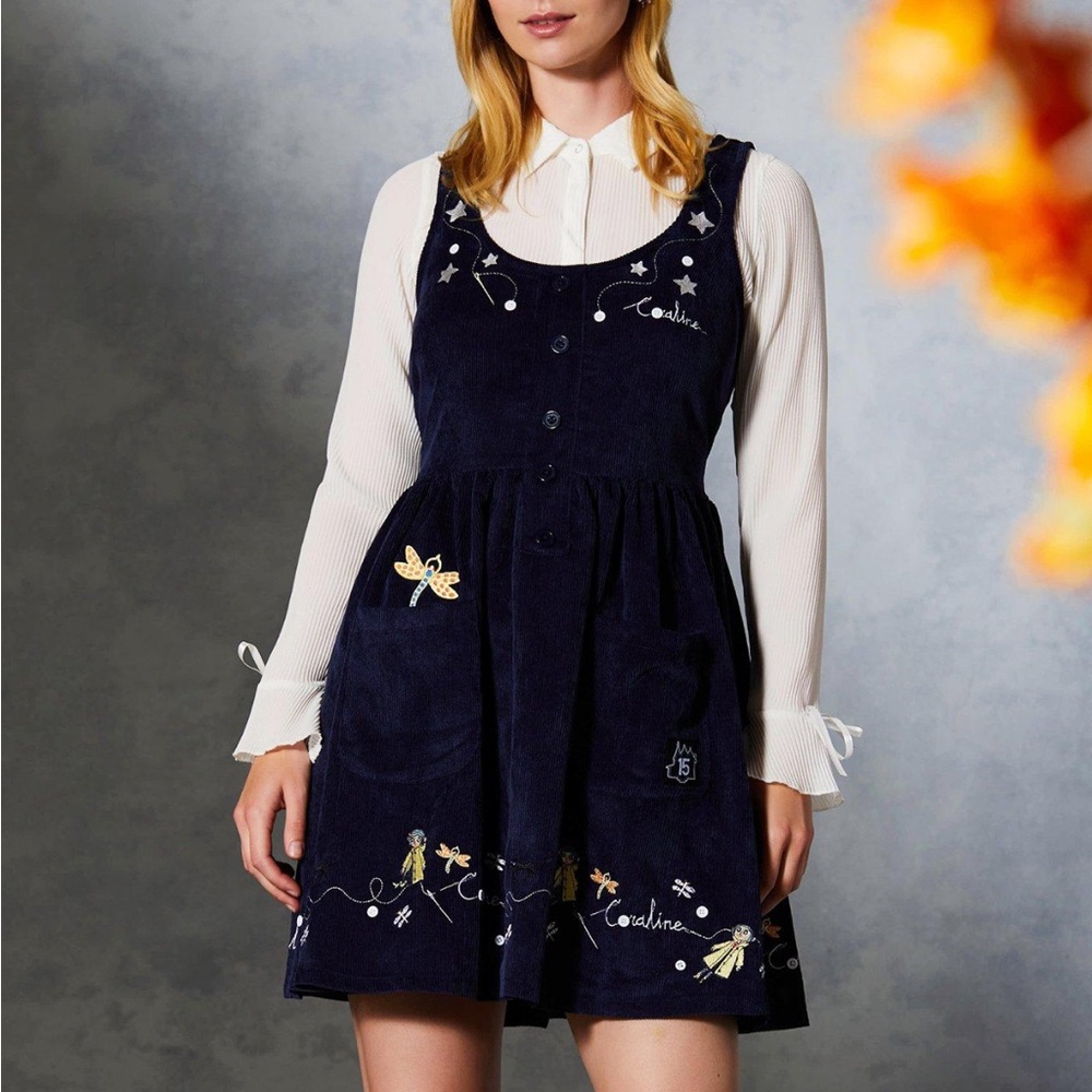 Coraline Embroidered Icons Corduroy Tank
Dress BoxLunch Exclusive‎